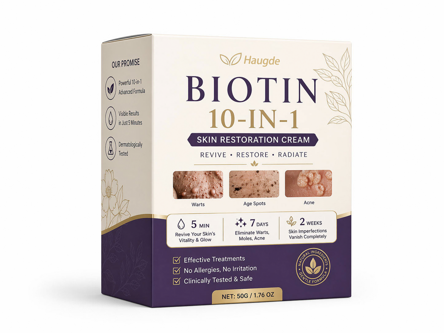 ✨ Haugde® Biotin 10-in-1 Skin Restoration Cream 🍀