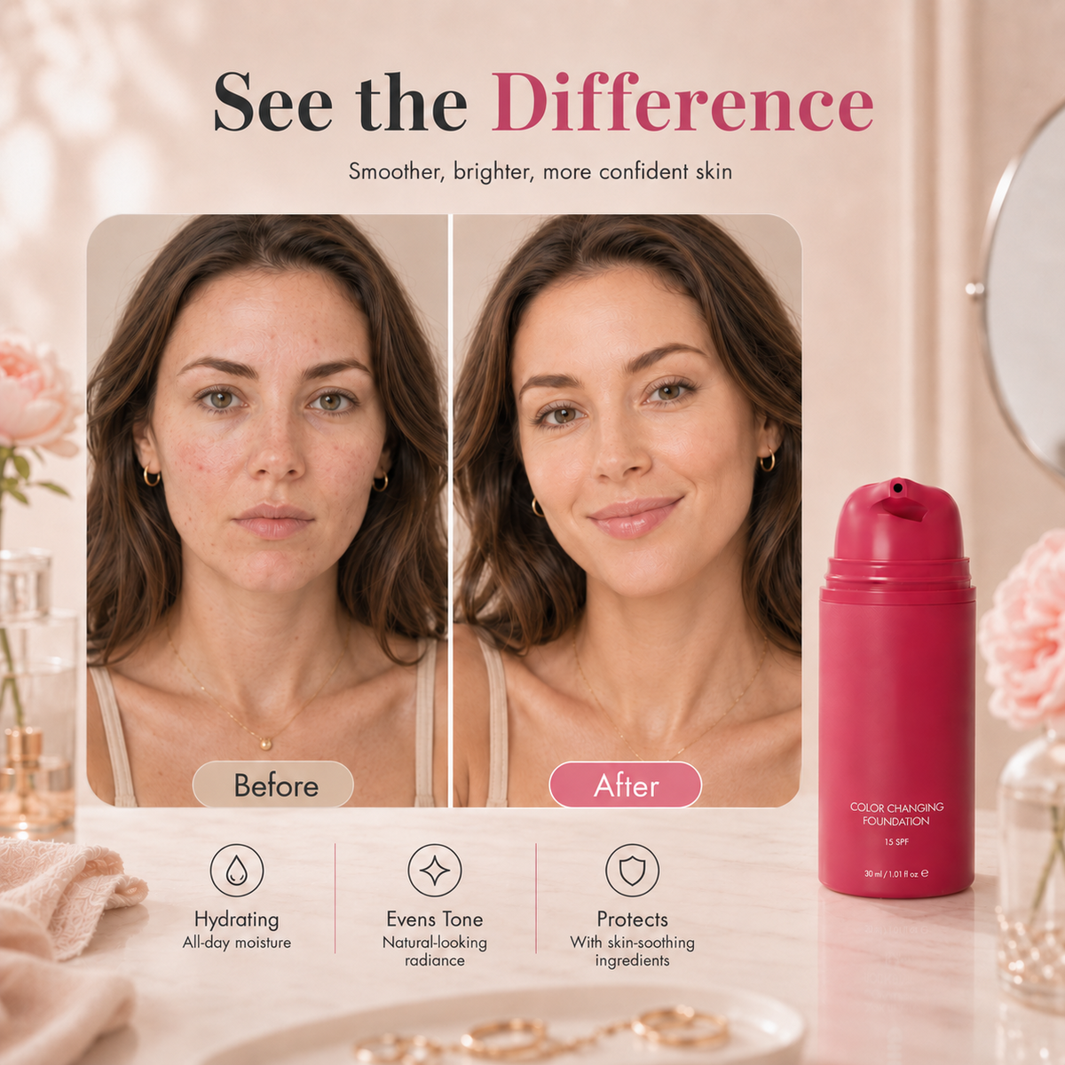 Adaptive Glow Foundation – A Monthly Ritual for Fresh-Looking Skin