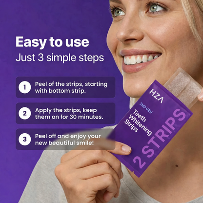 HZA Purple Teeth Whitening Strips
