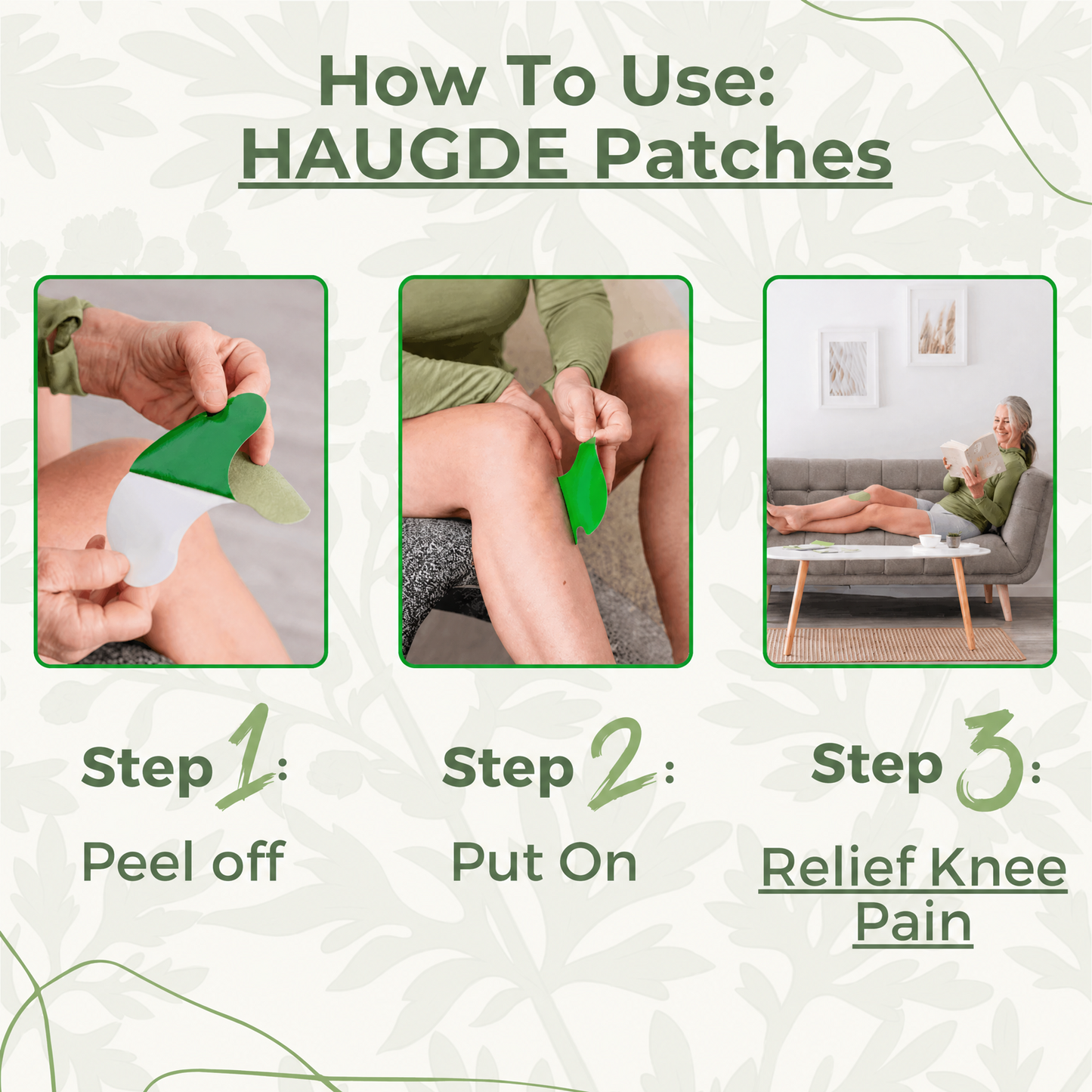 Haugde™ - Natural Knee Pain Patches.