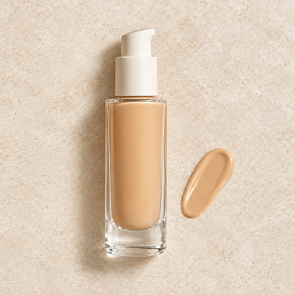 Light Beige liquid foundation bottle overhead view
